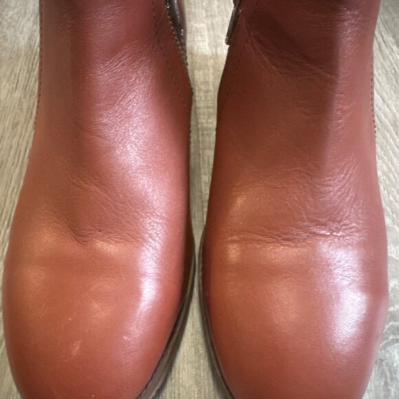 Xena Gravity Safety Shoe Cognac Brown Women's Size 9.5 Steel Toe Work Non-slip - Picture 5 of 11